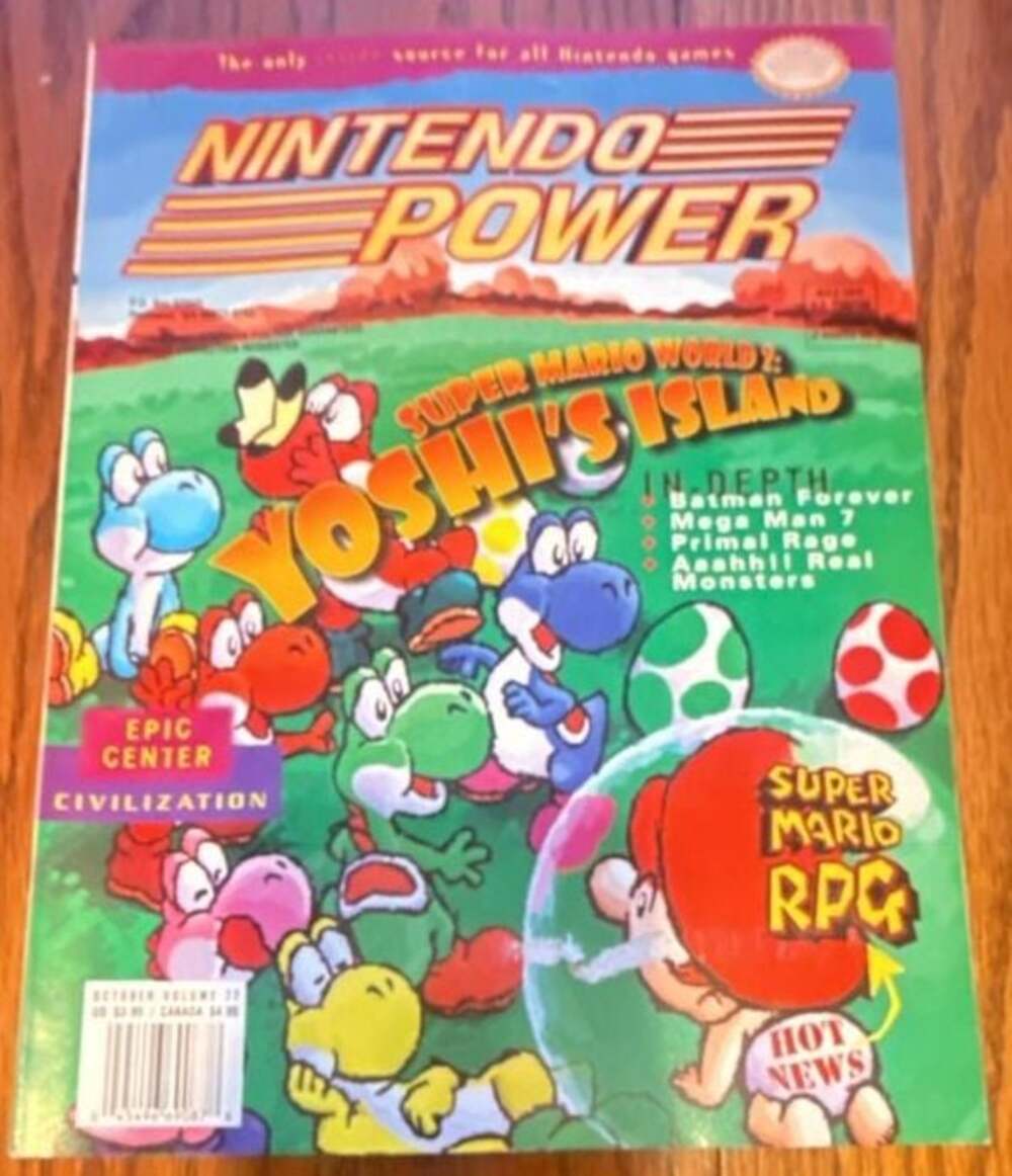 Nintendo Power Magazine Vol 77 October 1995 Yoshi's Island with Poster (83)